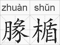 腞楯的拼音