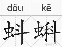 蚪蝌的拼音