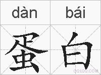 蛋白的拼音