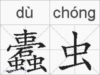 蠹虫的拼音