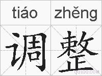 调整的拼音