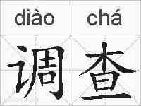 调查的拼音