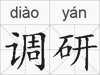 调研的拼音