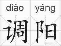 调阳的拼音