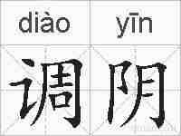 调阴的拼音
