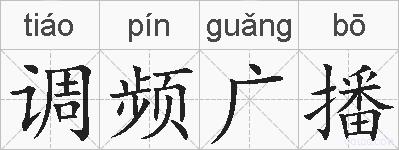 调频广播的拼音