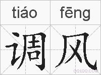调风的拼音