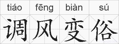 调风变俗的拼音