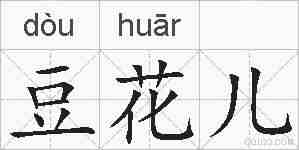 豆花儿的拼音