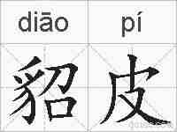 貂皮的拼音