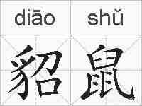 貂鼠的拼音