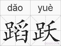 蹈跃的拼音