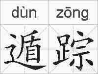 遁踪的拼音