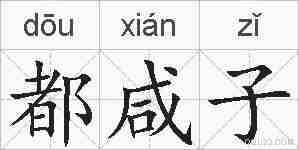 都咸子的拼音