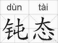 钝态的拼音