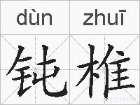 钝椎的拼音