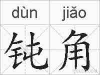 钝角的拼音