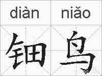 钿鸟的拼音