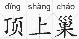顶上巢的拼音