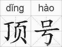 顶号的拼音