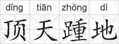 顶天踵地的拼音