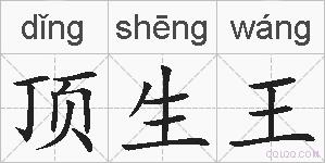 顶生王的拼音