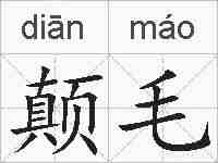 颠毛的拼音