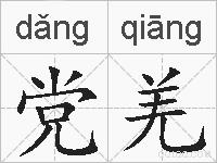 党羌的拼音