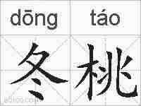 冬桃的拼音