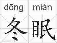 冬眠的拼音