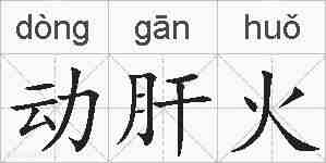 动肝火的拼音