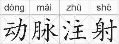 动脉注射的拼音