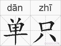 单只的拼音