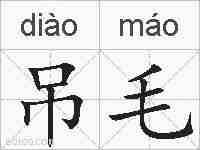 吊毛的拼音