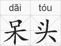 呆头的拼音