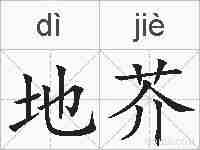 地芥的拼音