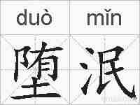 堕泯的拼音