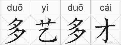 多艺多才的拼音