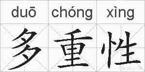 多重性的拼音
