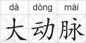 大动脉的拼音