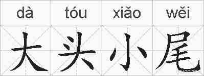 大头小尾的拼音