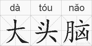 大头脑的拼音
