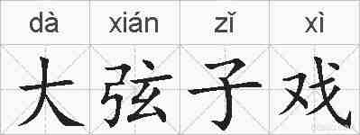 大弦子戏的拼音