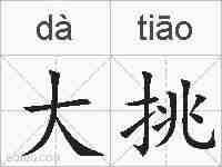 大挑的拼音