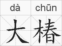 大椿的拼音