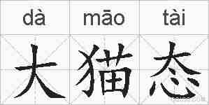 大猫态的拼音