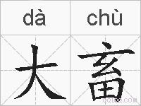 大畜的拼音