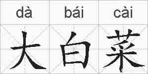 大白菜的拼音