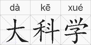 大科学的拼音