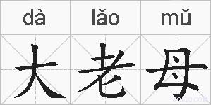 大老母的拼音